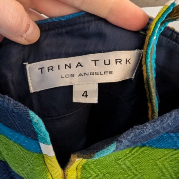 Chic Trina Turk Plaid Sundress - Picture 2 of 5